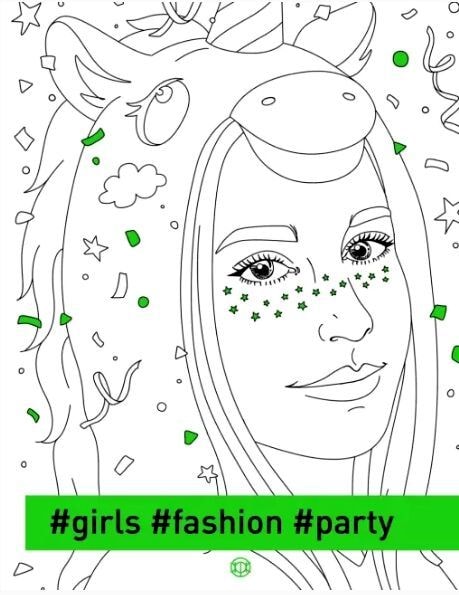 Розмальовка #girls #fashion #party Жорж 75774