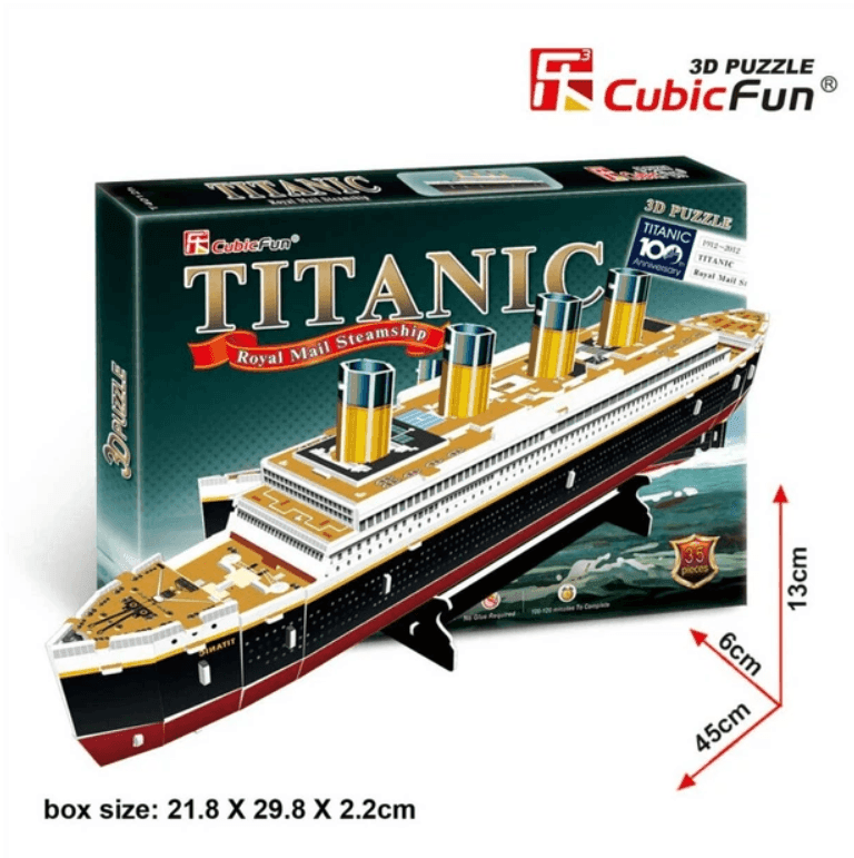 Тривимірна головоломка-конструктор CubicFun "Титанік" T4012h 77671 Китай