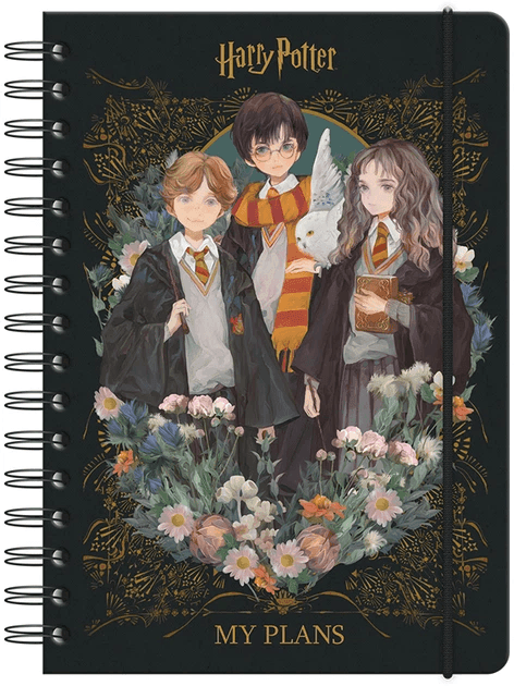 Блокнот-планнер на спіралі Kite Harry Potter HP23-438, тверда обкладинка 79616 Німеччина