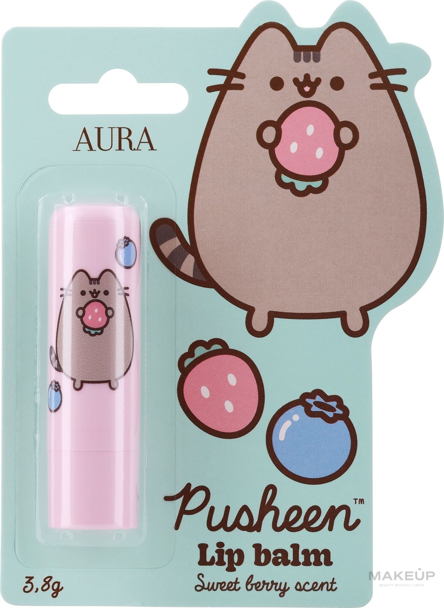 Бальзам для губ "Pusheen" з ароматом солодких ягід, 3,8 г. 87890 Польша