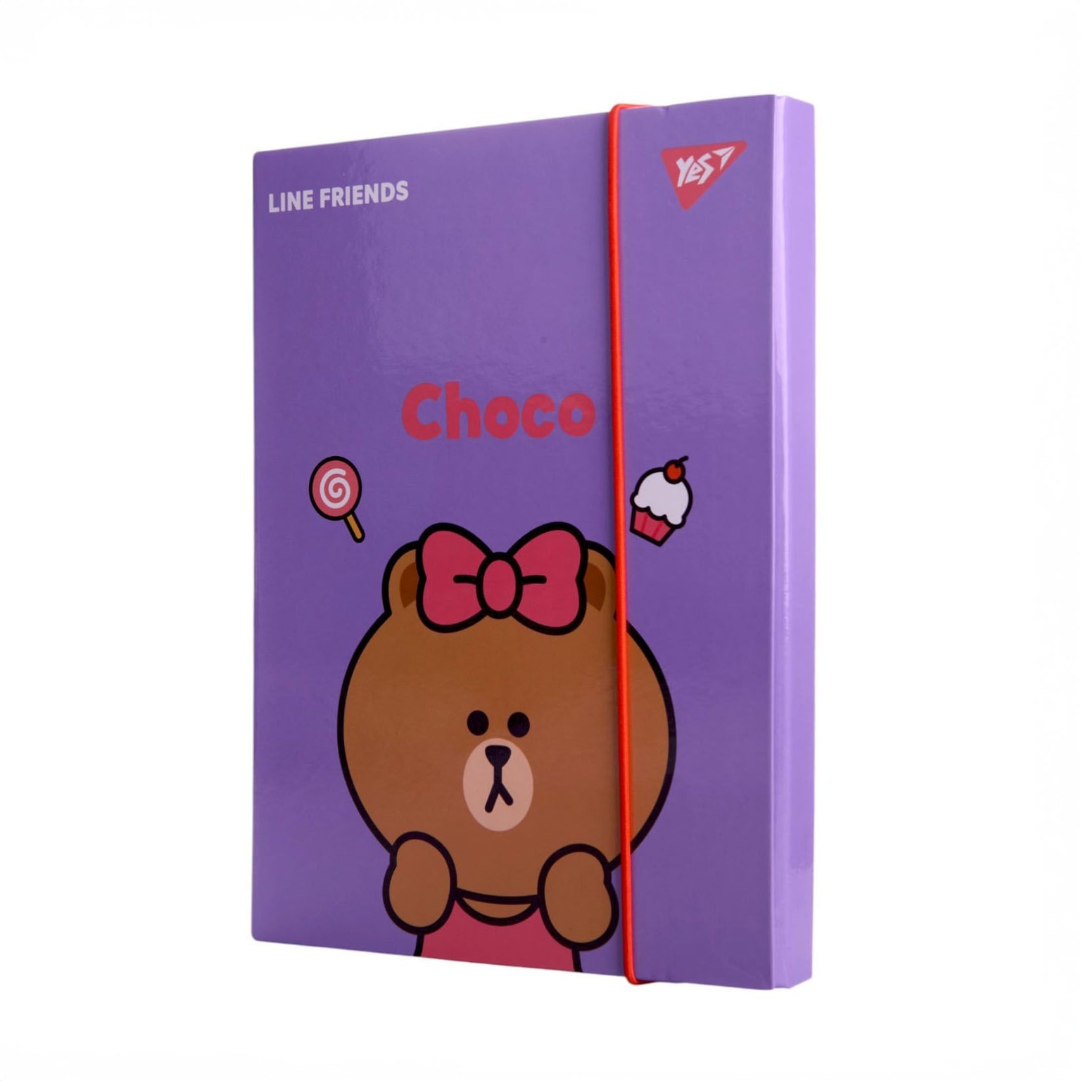 Папка для зошитів на гумці В5 YES, картон  Line Friends 500242 89351 Китай