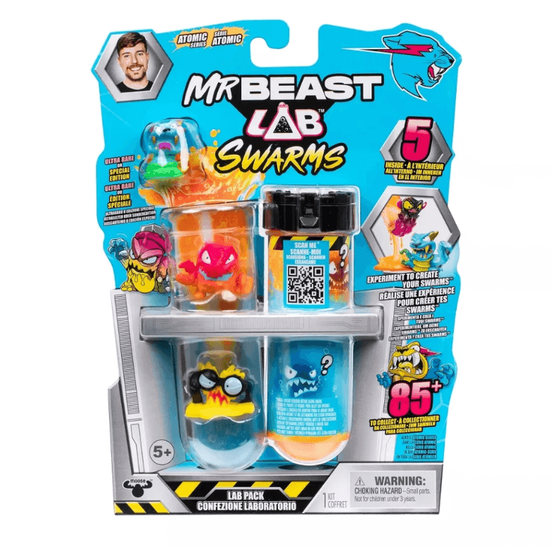 Набір фігурок MrBeast Lab Лабораторія в пробірці Atomic Swarms 5 шт 124721 90223 Китай