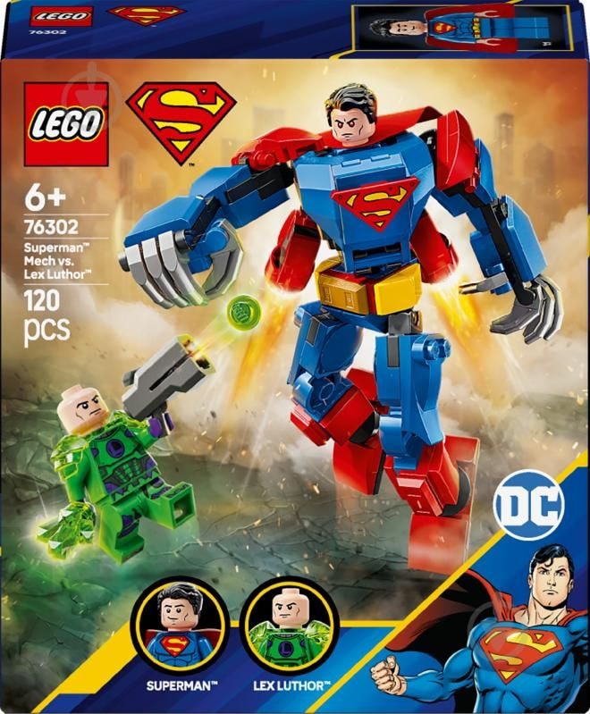 Lego Super Heroes Коструктор Супермен-робот проти Лекса Лютора 76302 90772 Данія