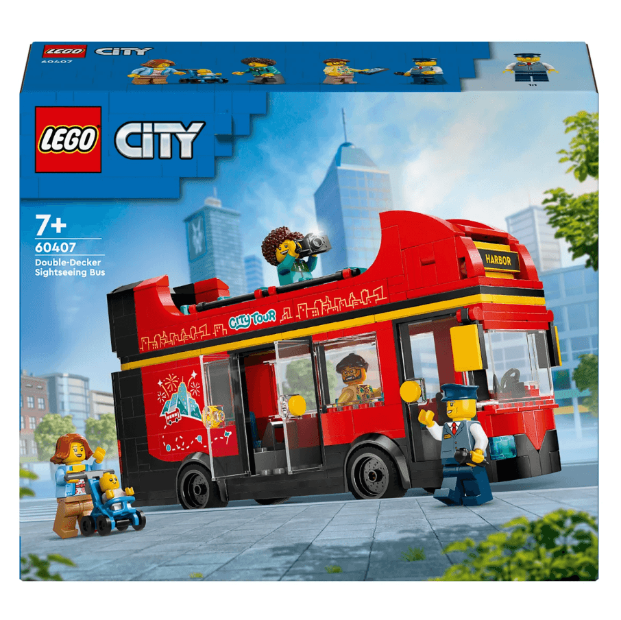 Lego City Червоний двоповерховий екскурсійний автобус 60407 90916 Данія