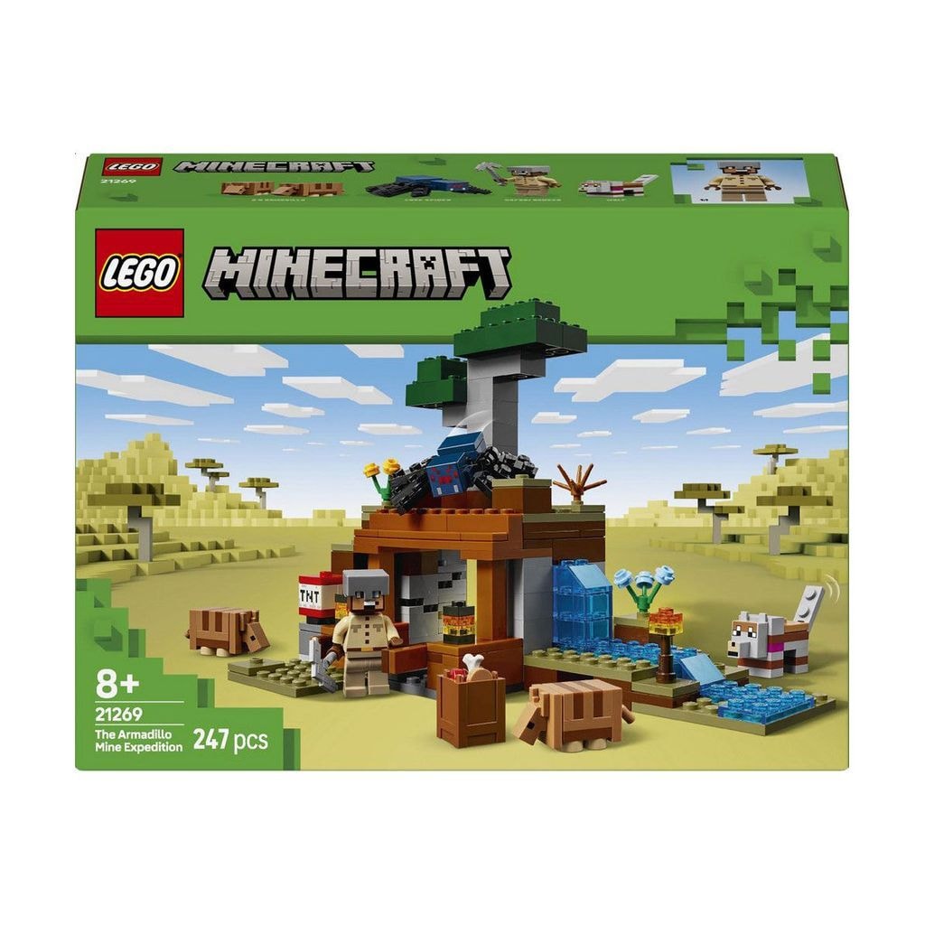 Lego Minecraft Шахтна експедиція "Броненосець", 247 деталей 21269 90922 Данія