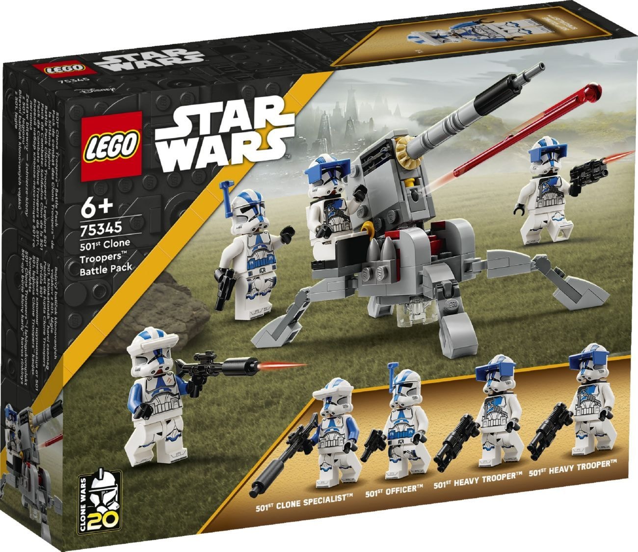 Lego Star Wars Конструктор бойовий загін бійців-клонів 501-го легіону 119 дет.75345 90930 Данія