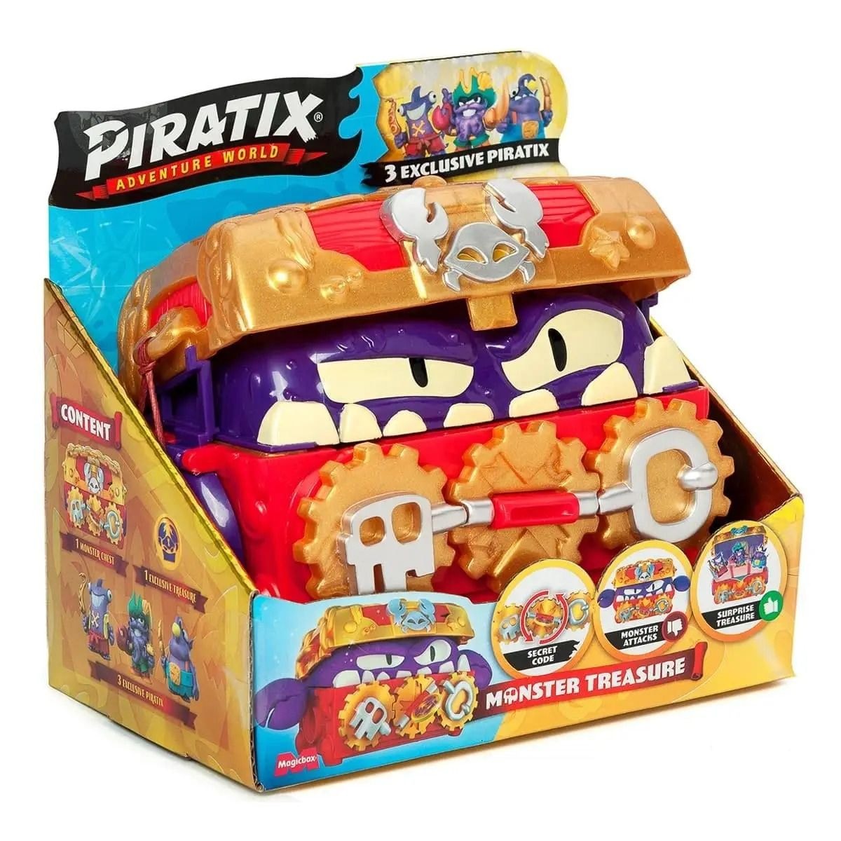 Дитячий іграшковий набір з фігурками "Скриня із скарбами" PIRATIX S 91934 Китай