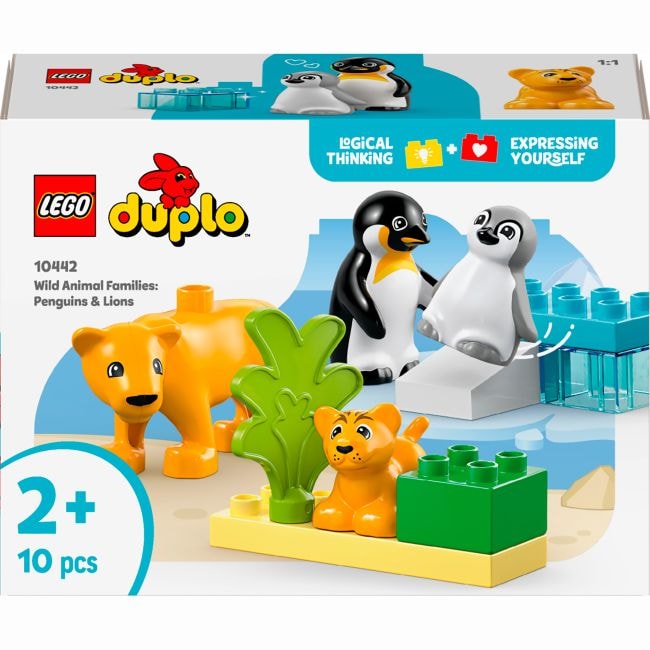 Lego DUPLO Сімейства диких тварин: Пінгвіни та Леви 10442 91999