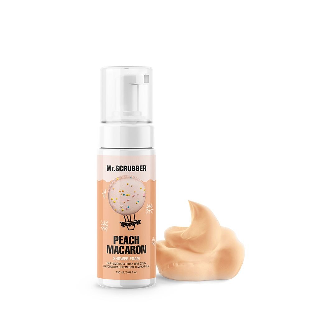 Парфумована пінка для душу Peach Macaron з ароматом персикового макарона Mr.SCRUBBER 92443