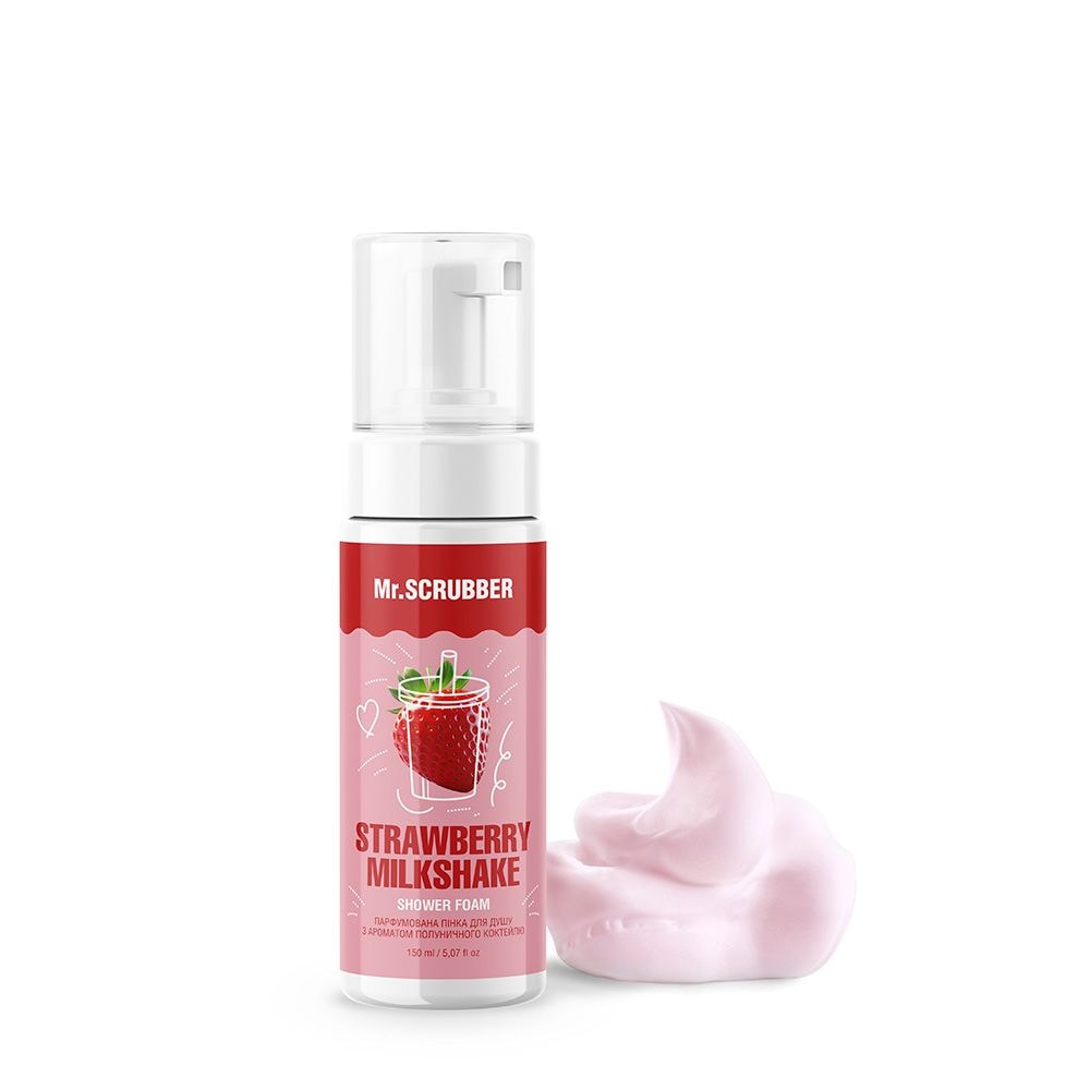 Парфумована пінка для душу з ароматом полуничного коктейлю Strawberry Milkshake Mr.SCRUBBER 92444