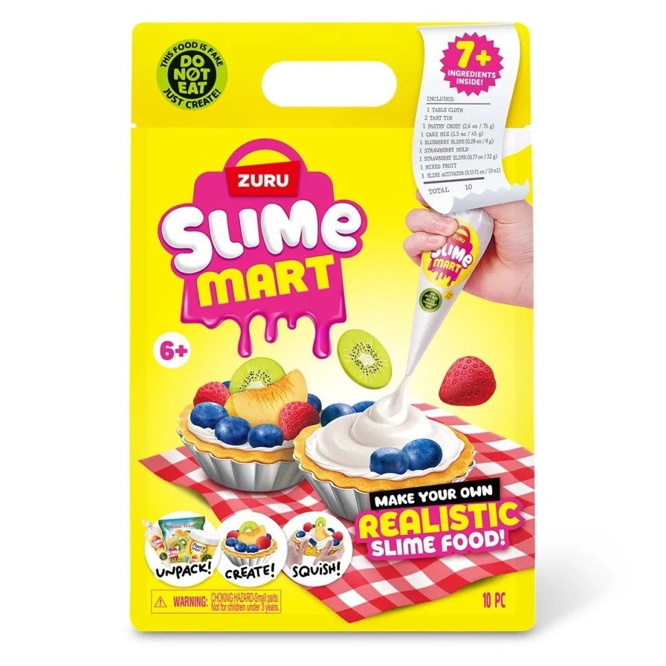 Ігровий набір зі слаймами "Фруктовий тарт" Slime Mart Kiddisvit 15901E 92692 Китай