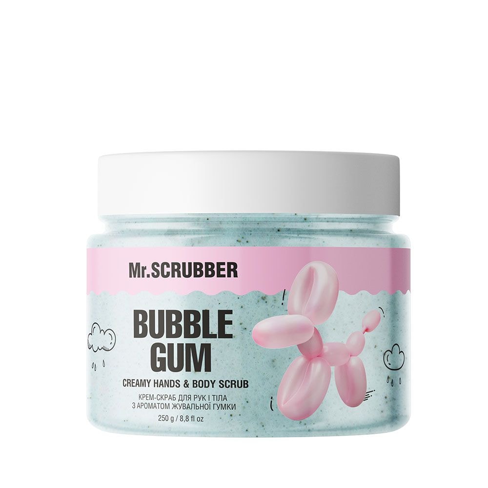 Крем-скраб для рук і тіла Bubble Gum з ароматом жувальної гумки Mr.SCRUBBER 93199