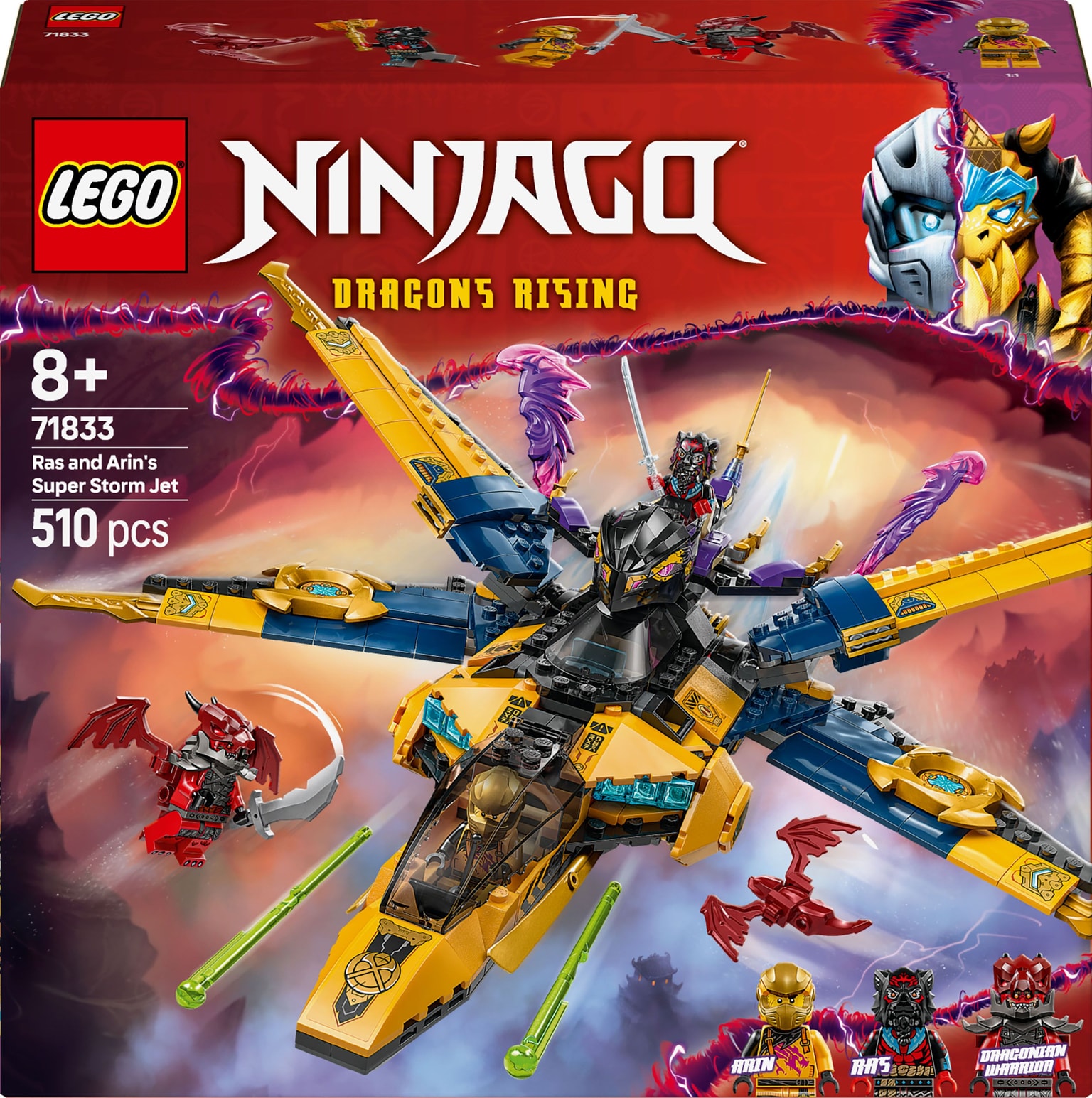 Lego Ninjago Конструктор Суперштормовий реактивний літак Рас та Арін 71833 93240 Данія