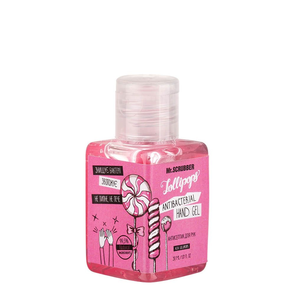 Очищувальний гель для обробки рук Instant cleancer gel Acai Lollipops Mr.SCRUBBER 93935