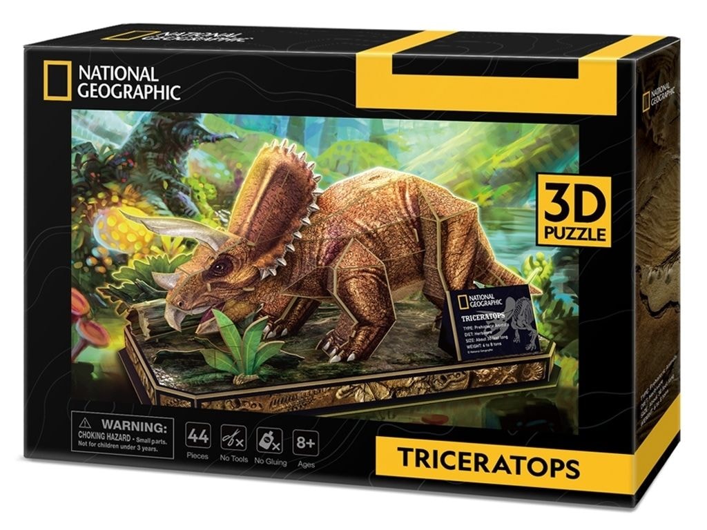 CubicFun Тривимірна головоломка-конструктор "National Geographic Dino: Трицераптос" 94287 Китай