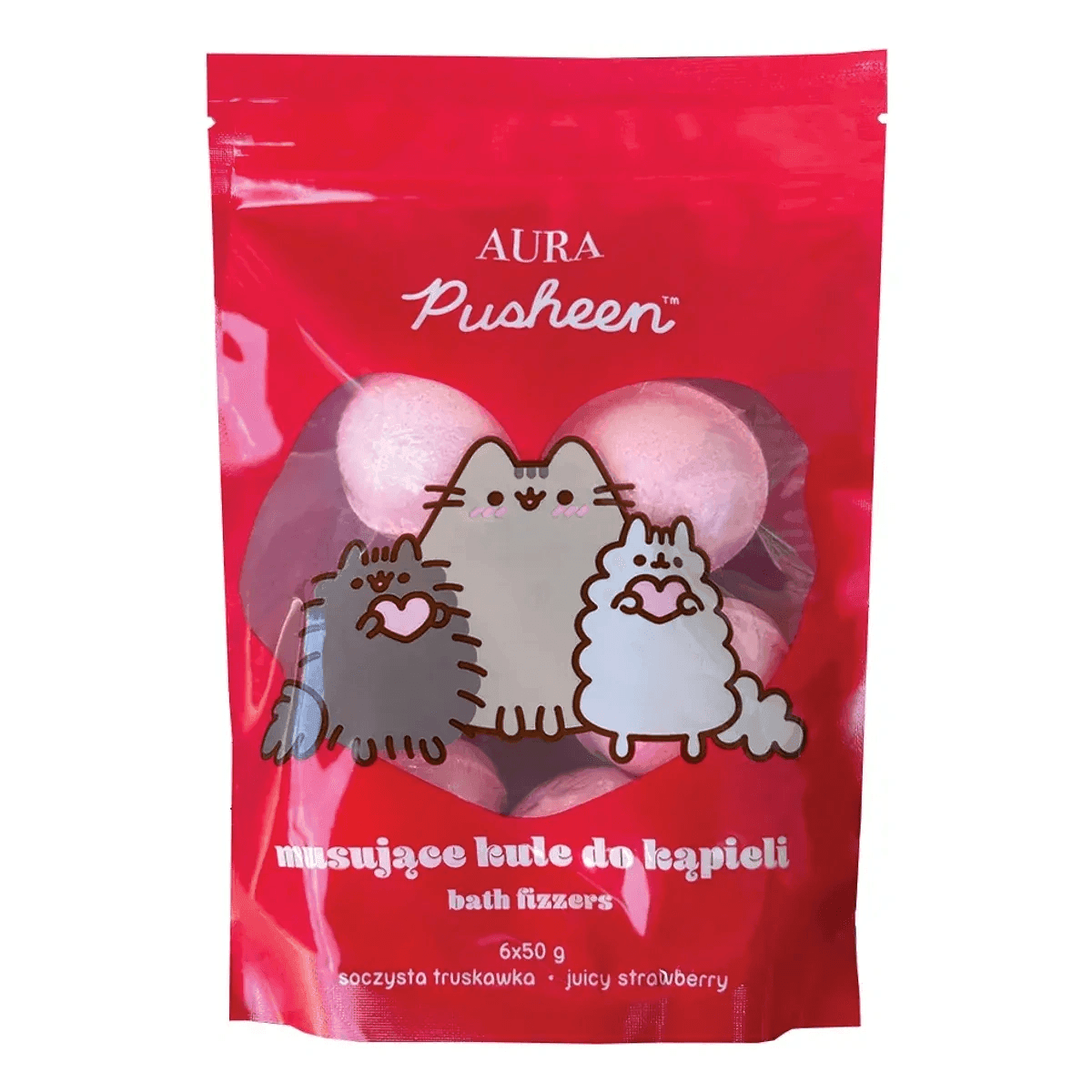 Набір бомбочок для ванни "Pusheen", 6*50  г. 94300 Польша