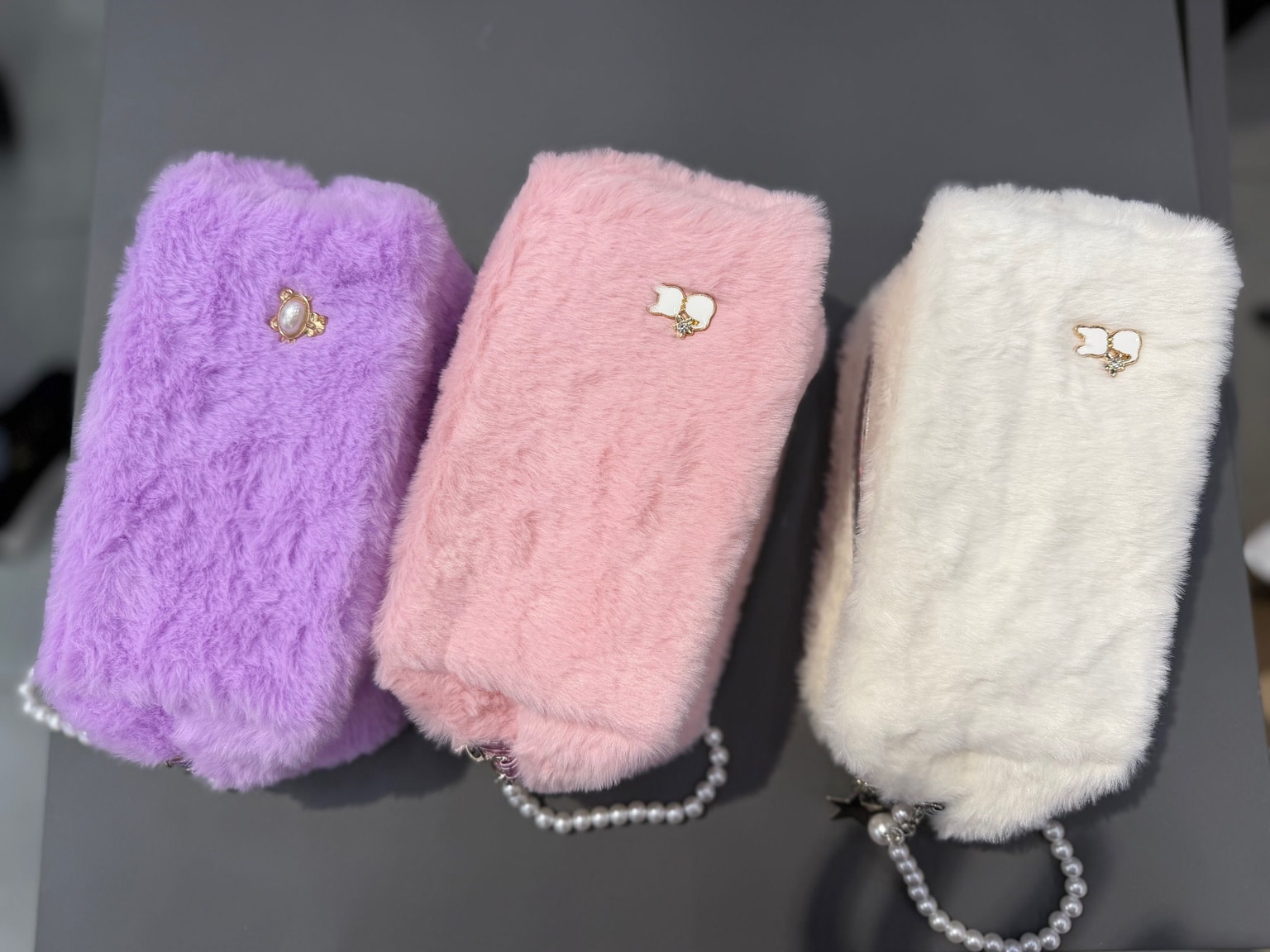 Пенал - косметичка хутряний Котик 94450