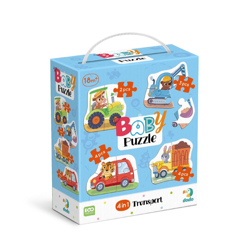 Пазл 4 в1 Baby puzzle Транспорт Dodo 300685 94492 Dodo