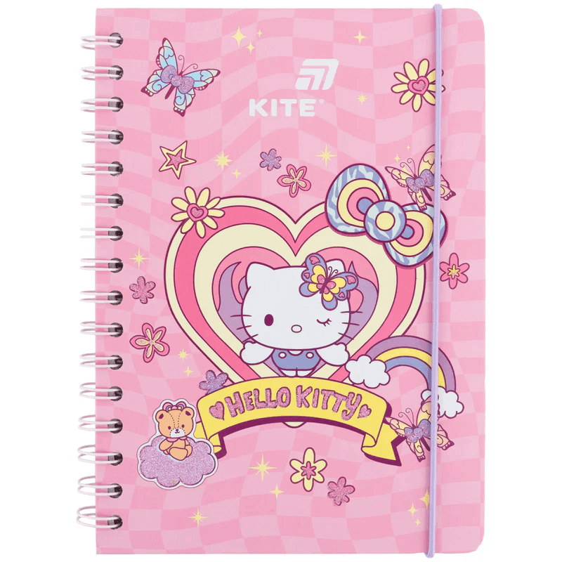 Блокнот на спіралі А5 80 арк кліт Hello Kitty Kite НК26-190-1 94734