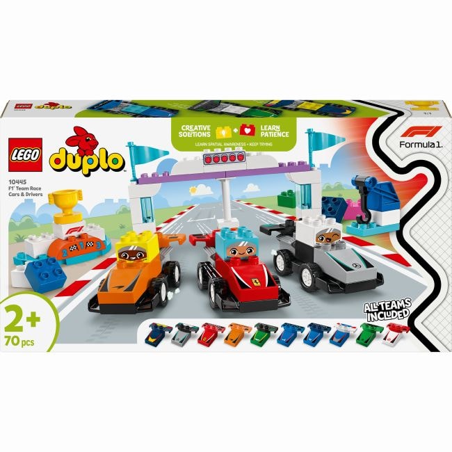 Lego DUPLO Автомобілі для перегонів і пілоти команд Формули-1 10445 94984 Данія