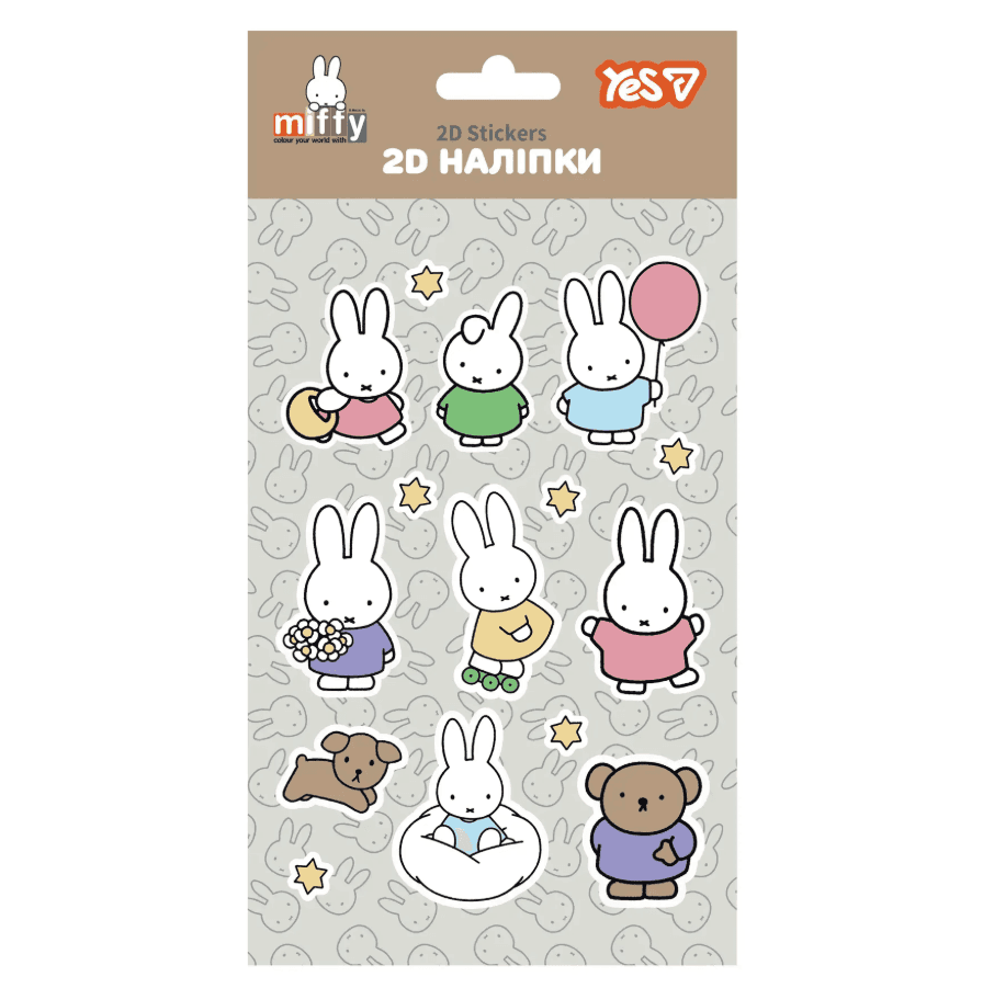 Набір наліпок 2D Yes Miffy Cute 708539 95002 YES