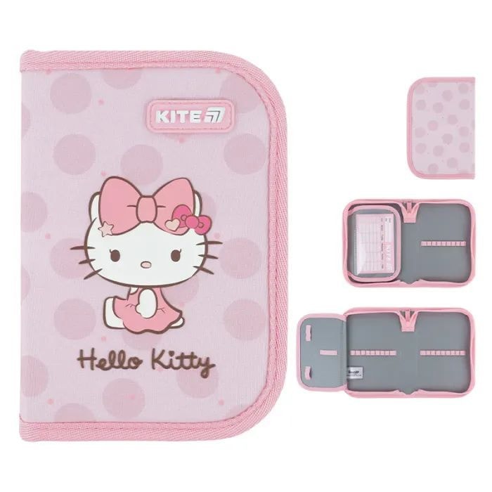 Пенал шкільний Hello Kitty Kite 1 відділення, 1 відворот HK26-621-1 95287 Німеччина