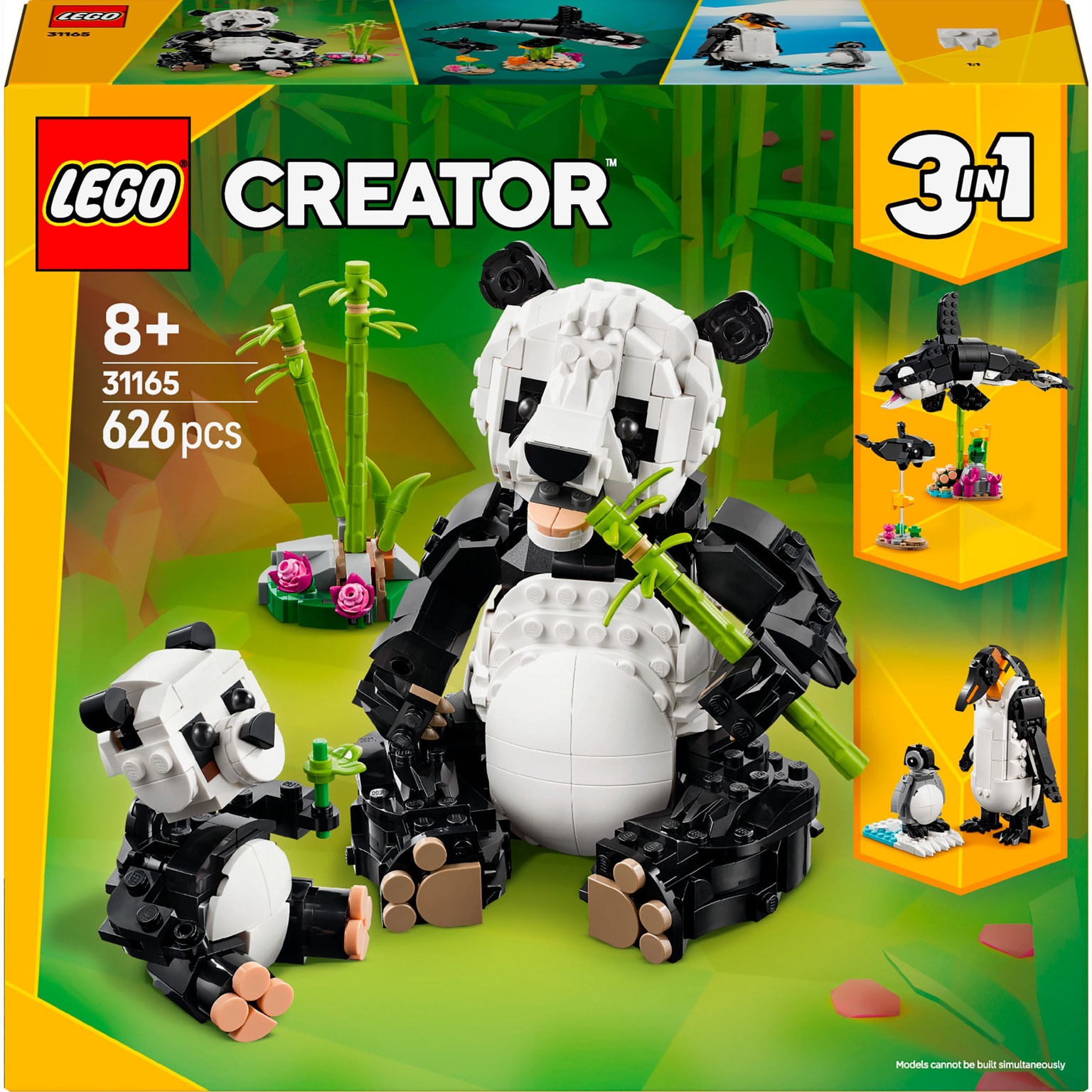 Lego CREATOR Конструктор Дикі тварини пандові 31165 95503 Данія