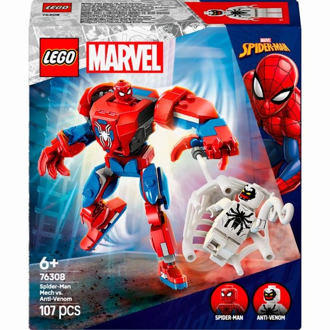 Lego Super Heroes Конструктор Робот Людини Павука проти Анти-Венома  107 дет.76308 95508 Данія