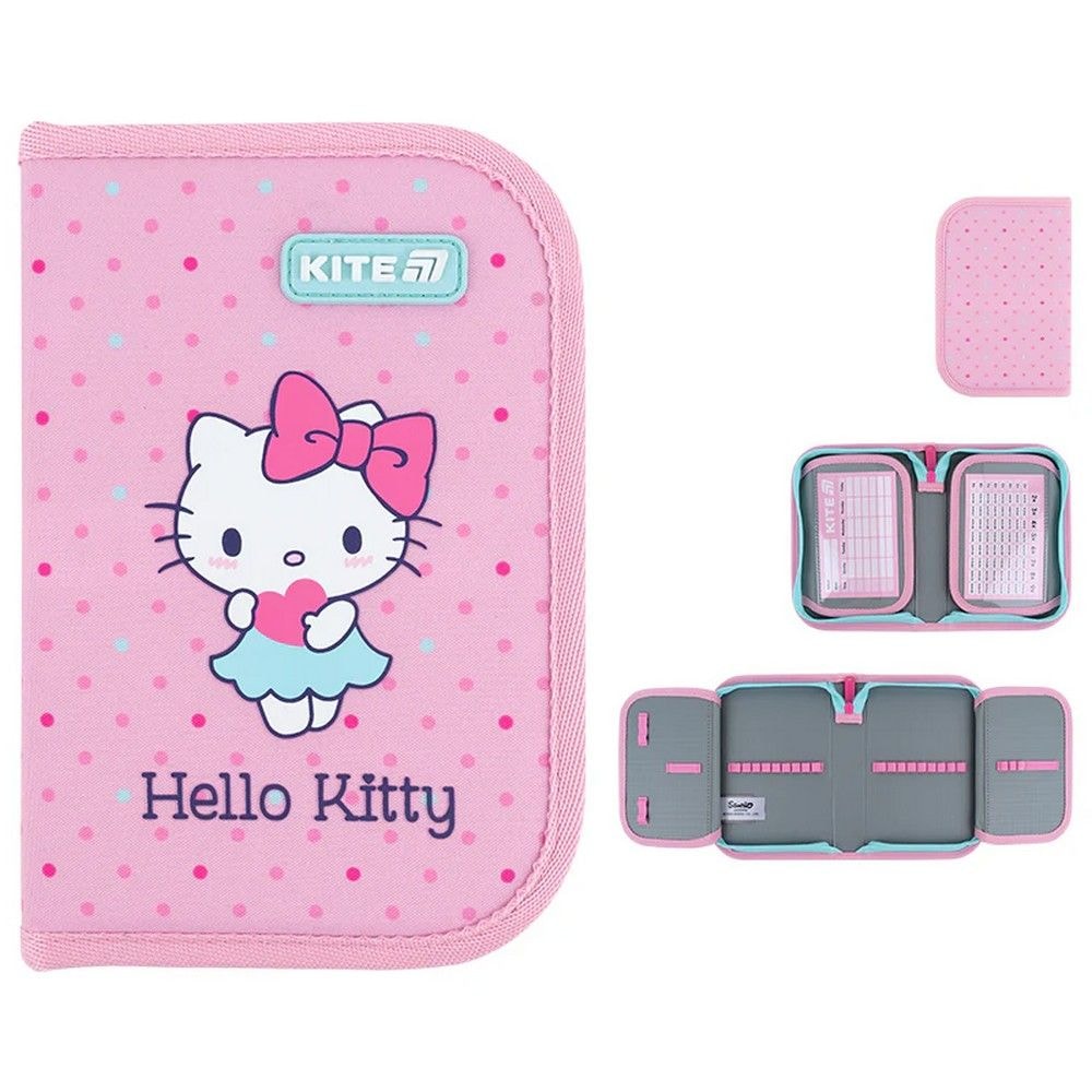 Пенал шкільний Hello Kitty  Kite 1 відділення, 2 відворот HK26-622 95785 Німеччина