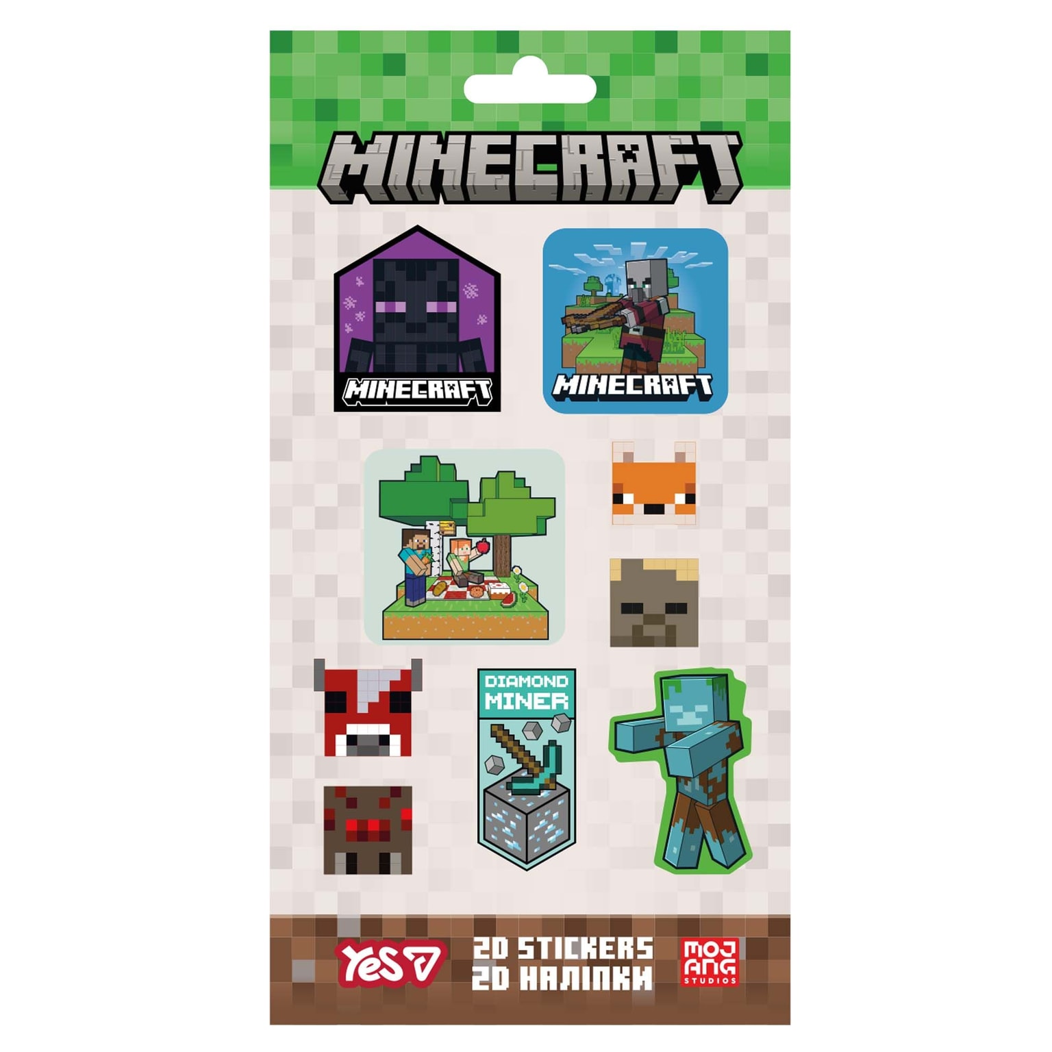 Набір наліпок 2D Yes Minecraft Characters 708531 96622 YES
