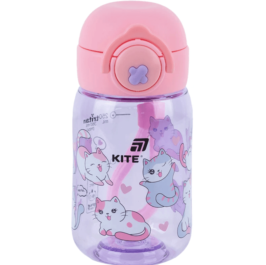 Пляшка для води Kite K25-1235-1, Cats, 360 мл, фіолетова 96998 Німеччина