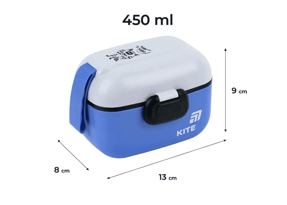 Ланчбокс Kite K25-1185-2, 450 мл, синій 97403 Німеччина