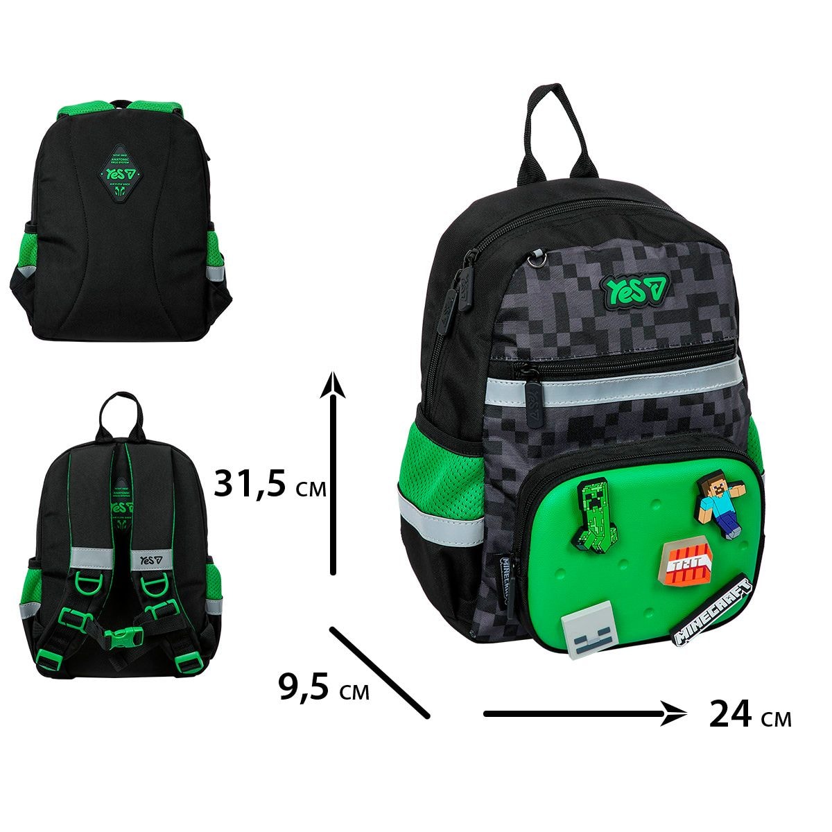 Рюкзак дитячий YES K-45XS Minecraft 550527 97521 Китай