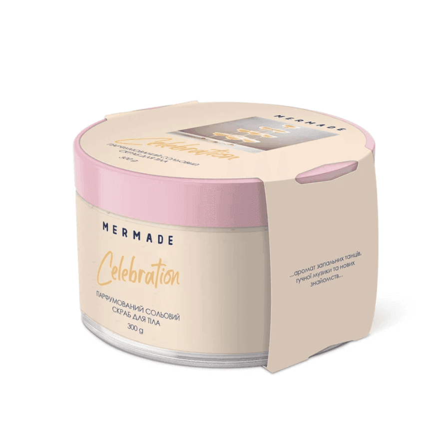 Парфумований cольовий скраб для тіла MERMADE Celebration 300 г 97858