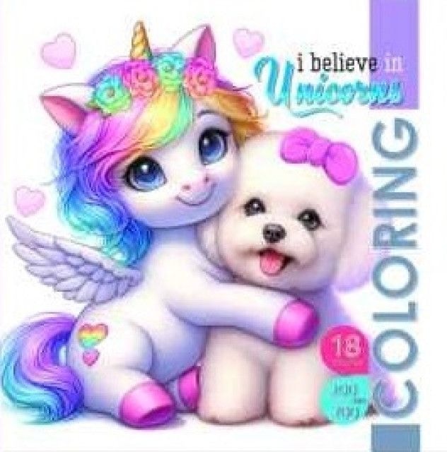 Розмальовка 200*200 I believe in Unicorns 24173 97941