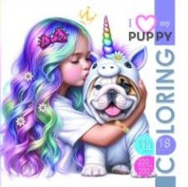 Розмальовка 200*200 I love my puppy 24196 97942