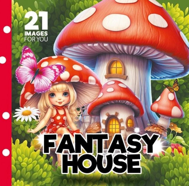 Розмальовка-міні Fantasy House 160*160 мм. 24 арк. 23393 97956 Фреш