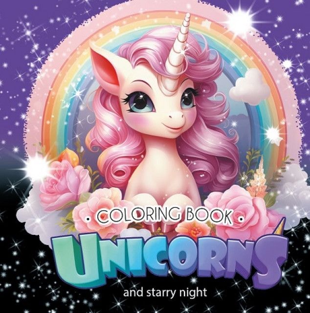 Розмальовка-міні Unicorns 160*160 мм. 24 арк. 23389 97957 Фреш