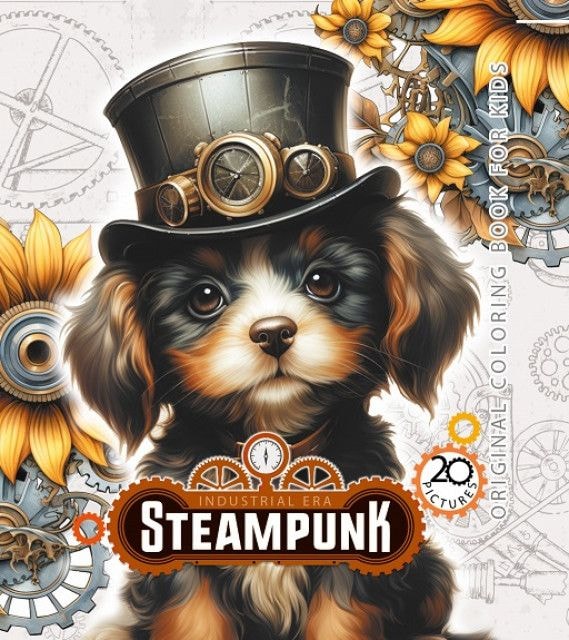 Розмальовка-міні Steampunk 160*160 мм. 24 арк. 23385 97958 Фреш
