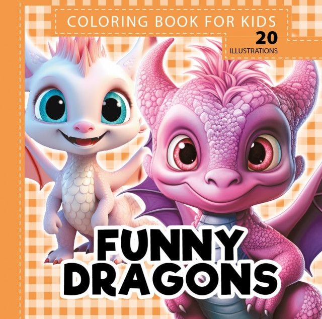 Розмальовка-міні Funny Dragons 160*160 мм. 24 арк. 23401 97959 Фреш