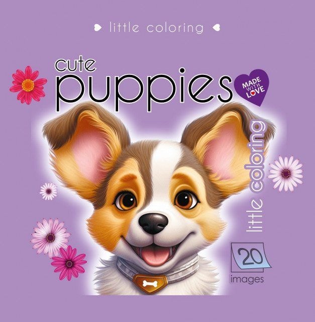 Розмальовка-міні Cute Puppies 140*140 мм. 20 арк. 23281 97963 Фреш