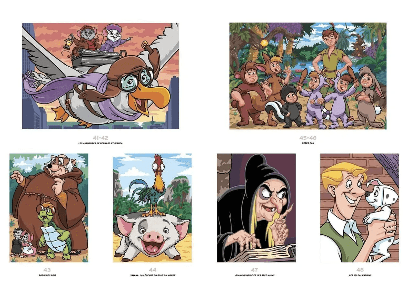 Розмальовка за номерами "Klasyka Rysunki Panoramiczne" від Disney 98051 Польша