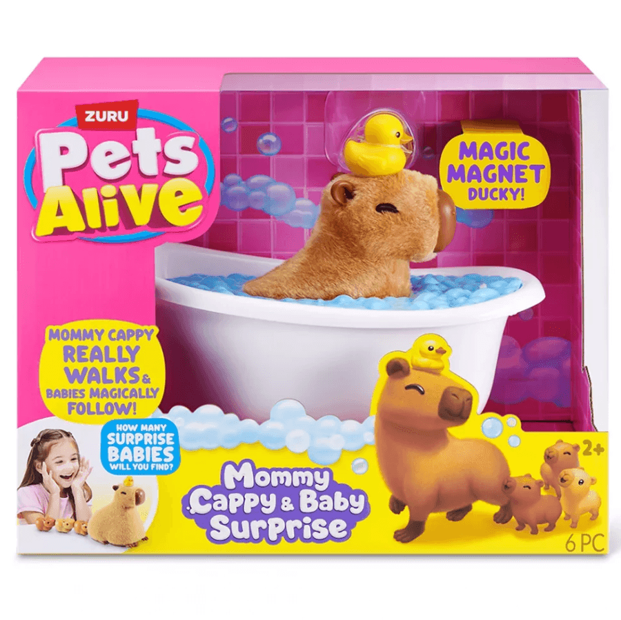 Інтерактивна іграшка Pets & Robo Alive Mama & Baby Surprise Мама-капібара 9574 98090 Китай