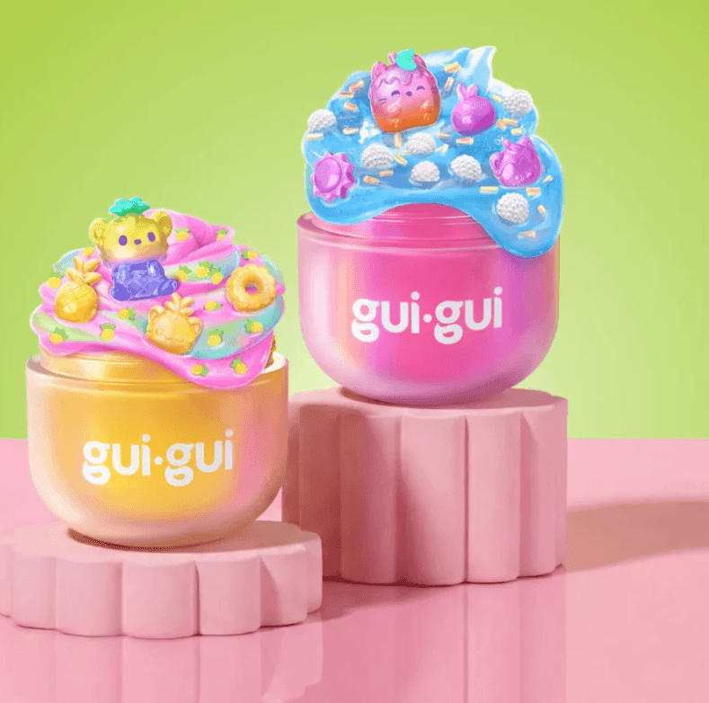 Слайм із шармами GUI GUI Fruity Glow Делюкс 125391 98209 Китай