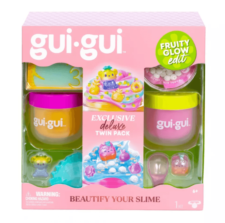 Слайм із шармами GUI GUI Fruity Glow Делюкс 125391 98209 Китай