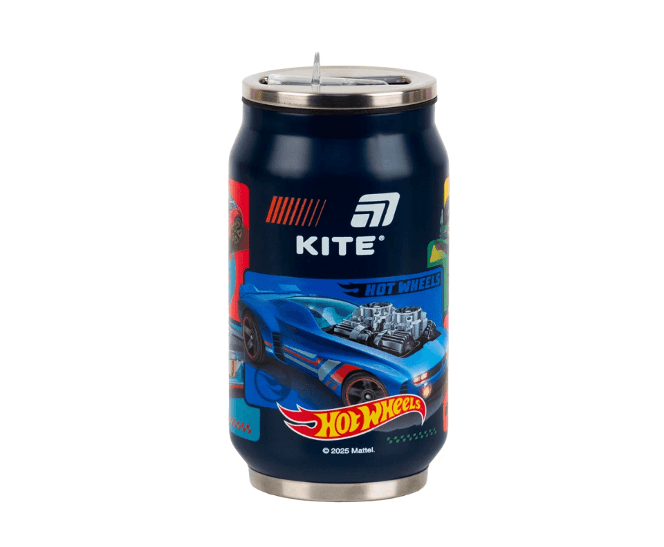 Термочашка з трубочкою Kite Hot Wheels HW25-1263, 350 мл 98233 Німеччина