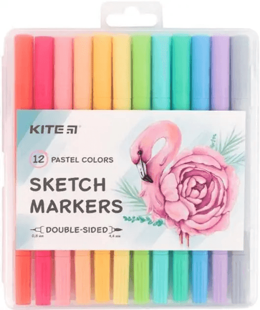 Набір скетч-маркерів 12 кол Pastel Kite K22-045 73298 Германия
