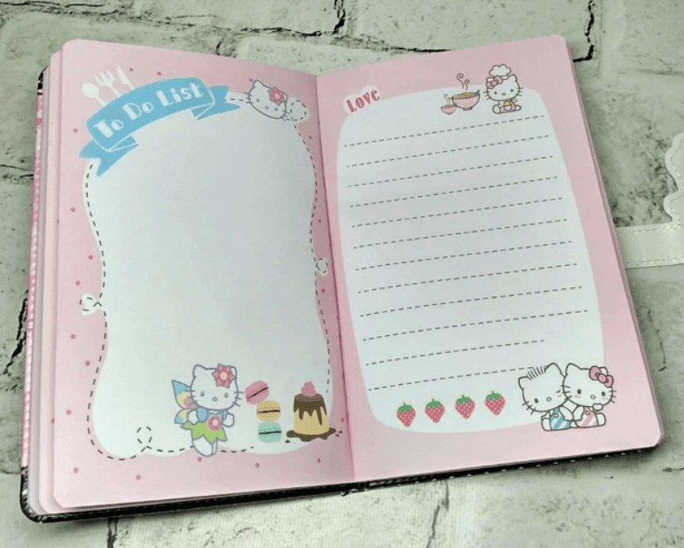 Блокнот на магнітній застібці 19х12,7 см Hello Kitty PU-006 83165 Китай