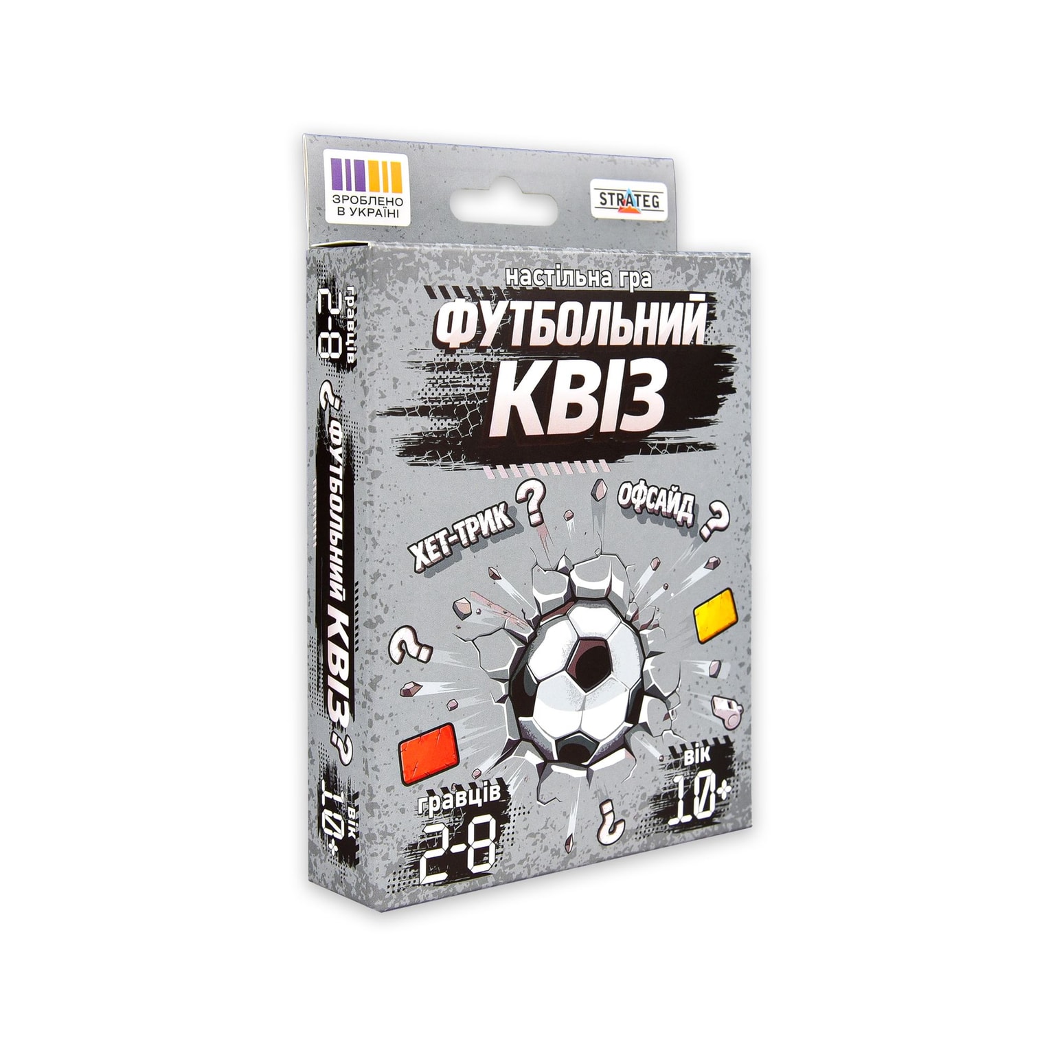 Карткова гра "Футбольний квіз", 55 карток Strateg 31205 95966