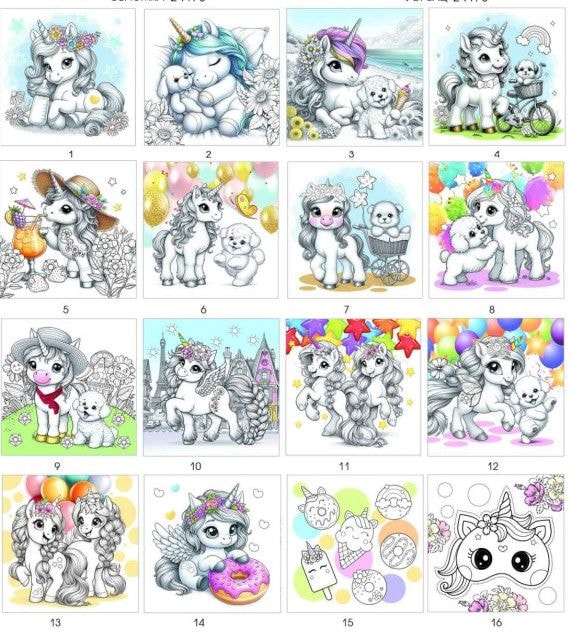 Розмальовка 200*200 I believe in Unicorns 24173 97941